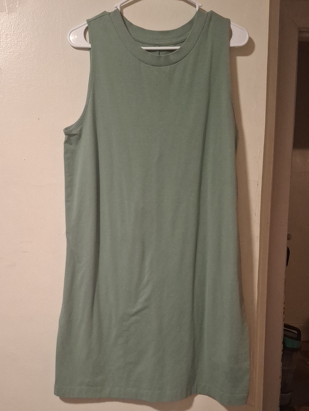 a new day Sage Green Sleeveless Shift Tank